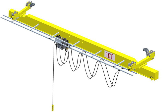 Single jarèt sipò an bwa anlè Crane.jpg Single Girder Beam Suspension Overhead Crane.jpg