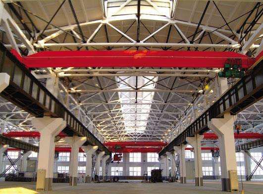 Lowhead Sal Single Girder anlè teknik pou ekonomize Cost Cost.jpg Lowhead Room Single Girder Overhead Crane for Saving Construction Cost.jpg