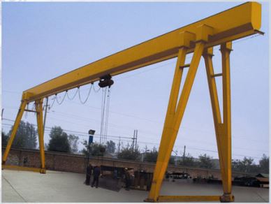 Limyè Devwa elektrik Hoist Single Girder Portik Teknik 10 Tòn