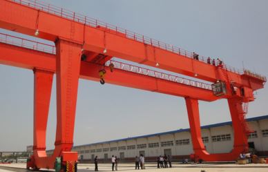 U ki gen konpòtman egzanplè Lou Devwa Gantry Crane 100 Tòn, 300 Tòn, 500 Tòn Avèk Hook